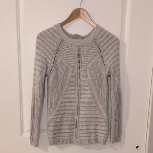 The Limited Light Gray Crew Neck Sweater